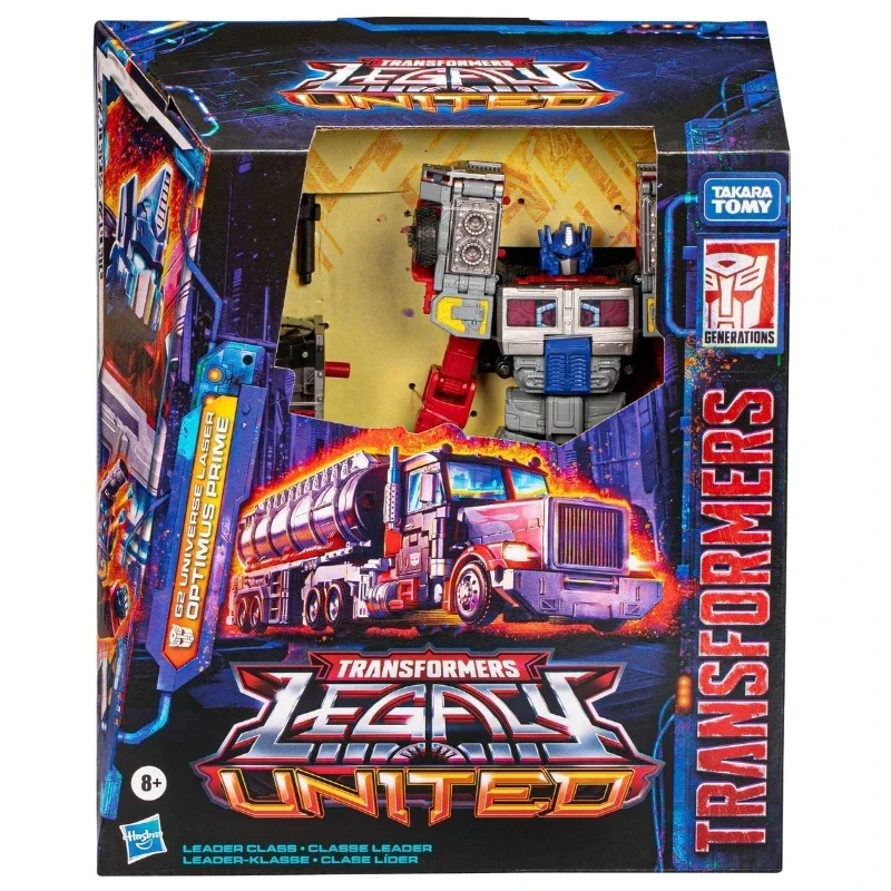 Disponibile Hasbro Transformers Giocattoli classici Legacy United Laser Class Optimus Prime Action Figure Robot Toy Raccogliere regali Hobby