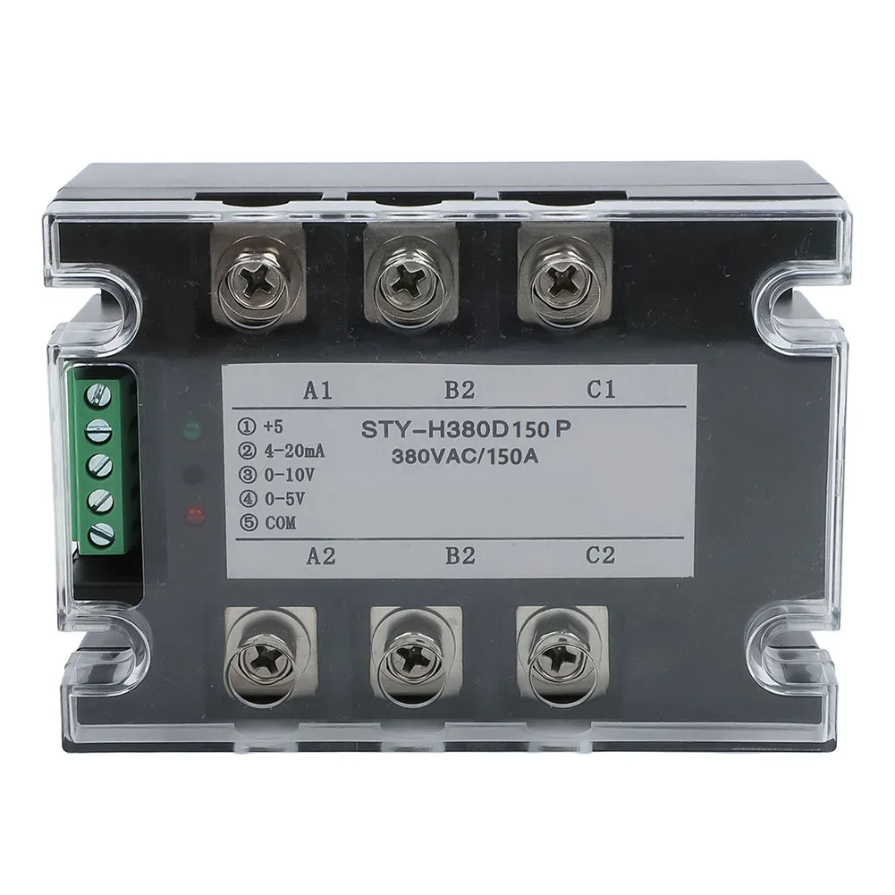

Three Phase Solid State Relay Module 3 Phase Intelligent AC Control Voltage Regulator Module 150A 380VAC