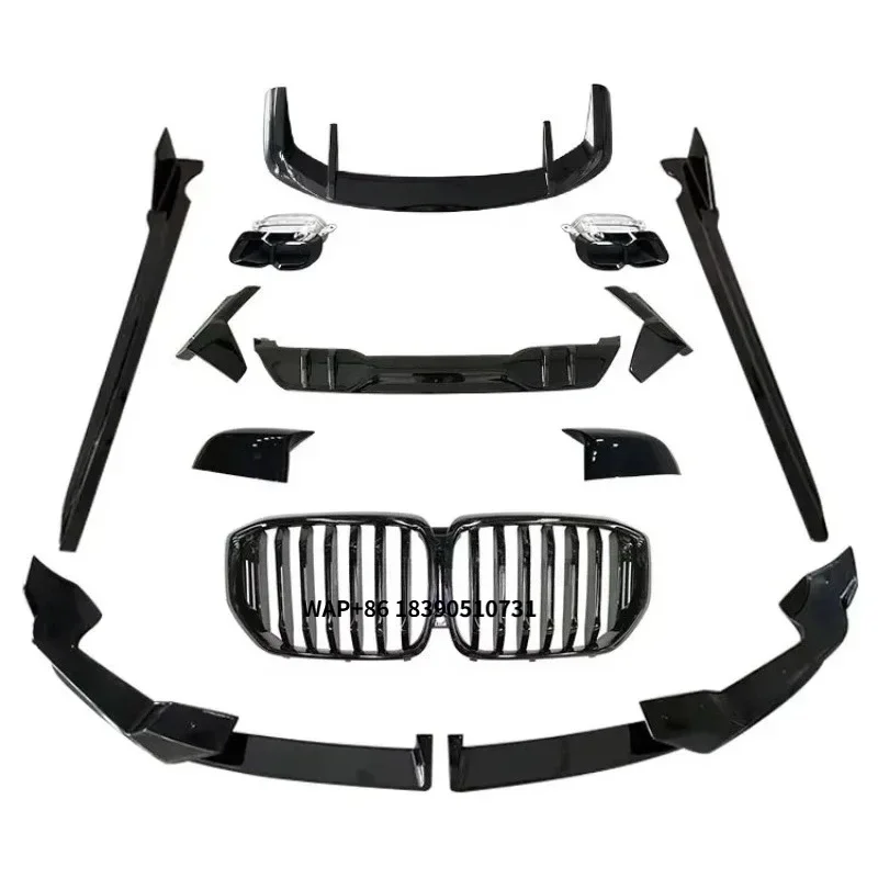 

Body Kit for X5 G05 Black Kit Front Lip Rear Diffuser Side Skirt Grill for 2024 X5 G05
