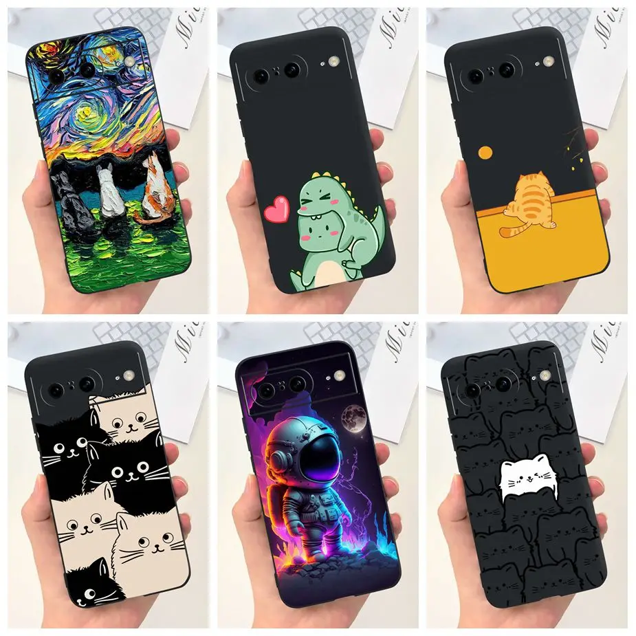 For Google Pixel 8A Case Pixel8 Pro Cute Fashion Cartoon Cover Shockproof Phone Case For Google Pixel 8 Pro Pixel8A Fundas Coque