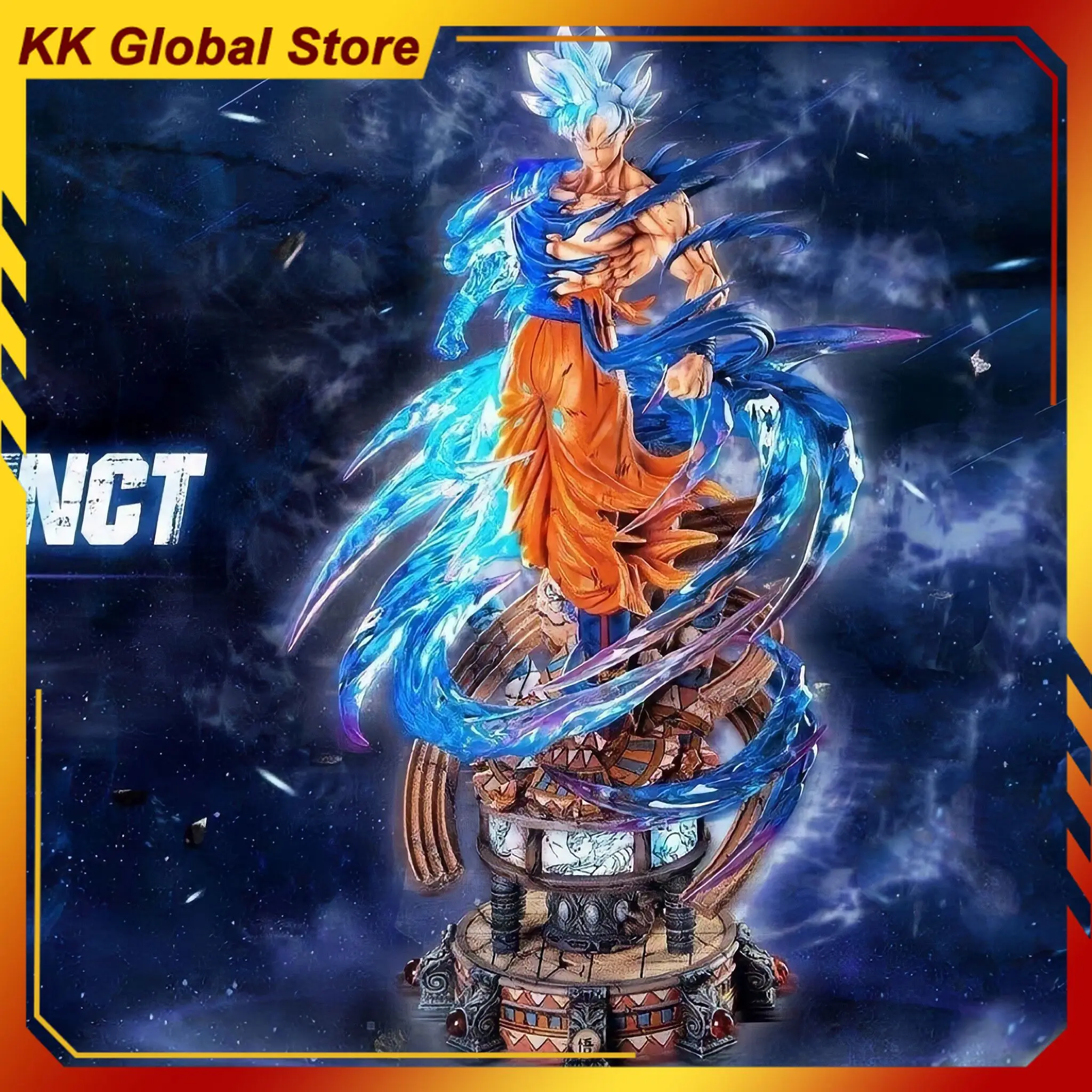 

48,5 см Dragon Ball Аниме Фигурка Ultra Instinct Son Goku Двойная голова Какаротто Три головы Фигурка ПВХ Модель Кукла Подарочные игрушки