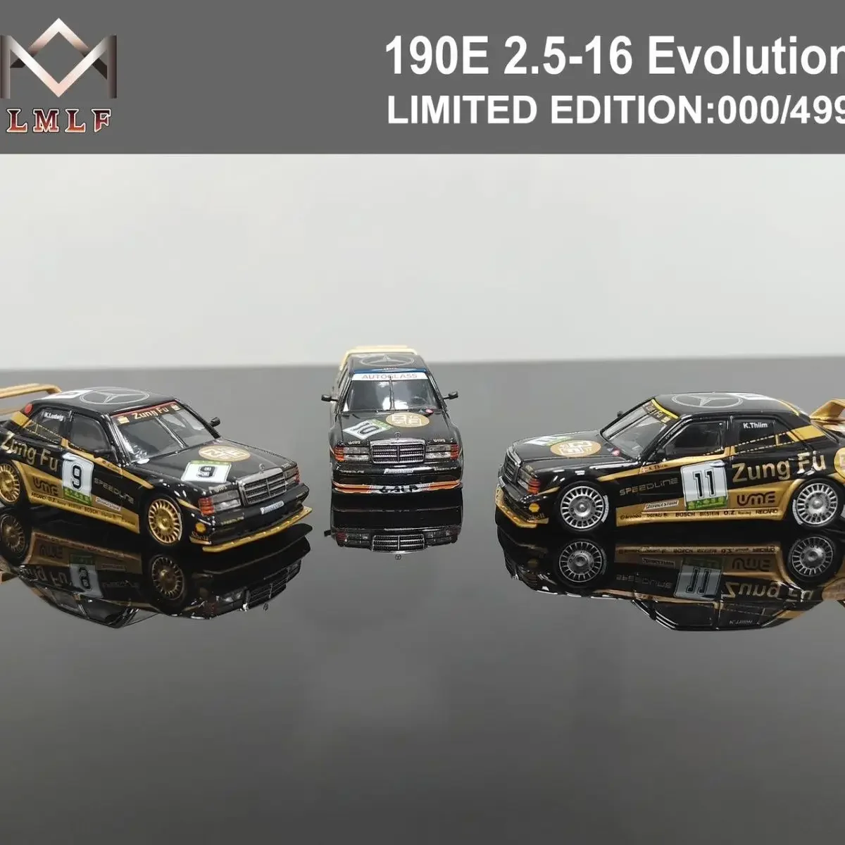 

1:64 Mercedes-Benz 190E 2.5-16 EVO2 DTM Racing Edition Limited Alloy Car Model