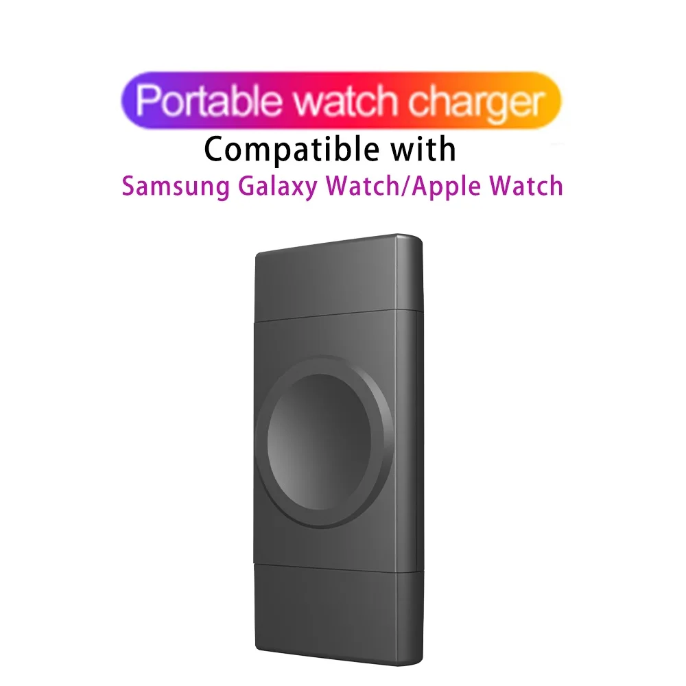 2 in 1 Wireless Charger for Apple / Samsung Galaxy Watch 4 2 3 5 iWatch 8 7 6 5 Fast Charge Charger Type-C USB Portable