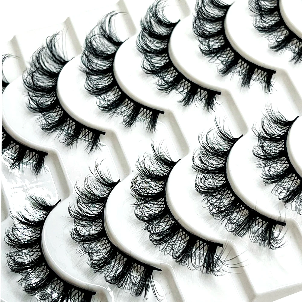 2022 New 10 Pairs Natural False Eyelashes Fake Lashes Long Makeup 3d Mink Lashes Extension Eyelash Mink Eyelashes for Beauty