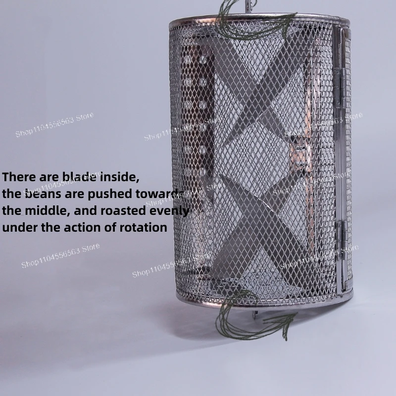 Uso manual ou uso elétrico máquina de cozimento torrador de nozes de grãos de café de aço inoxidável
