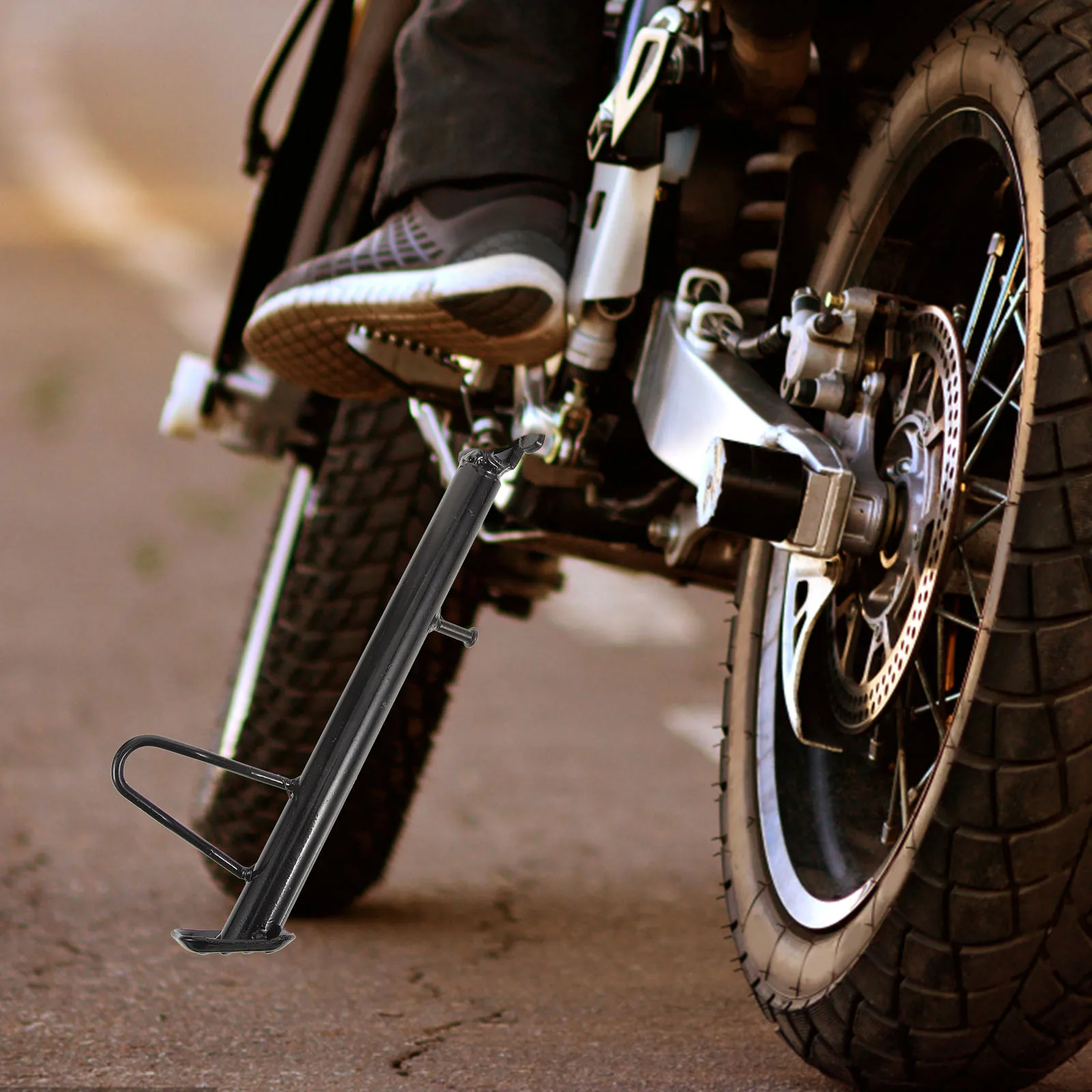 

Universal Metal Motorcycle Kickstand Side Stand Foot Scooter Parts Replacement Anti-Rust High Strength Corrosion Resistance Easy