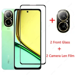 Front Glass for Realme C67 Tempered Glass for Realme C67 Screen Protector Mobile Phone HD Camera Len Film for Realme C67 4G