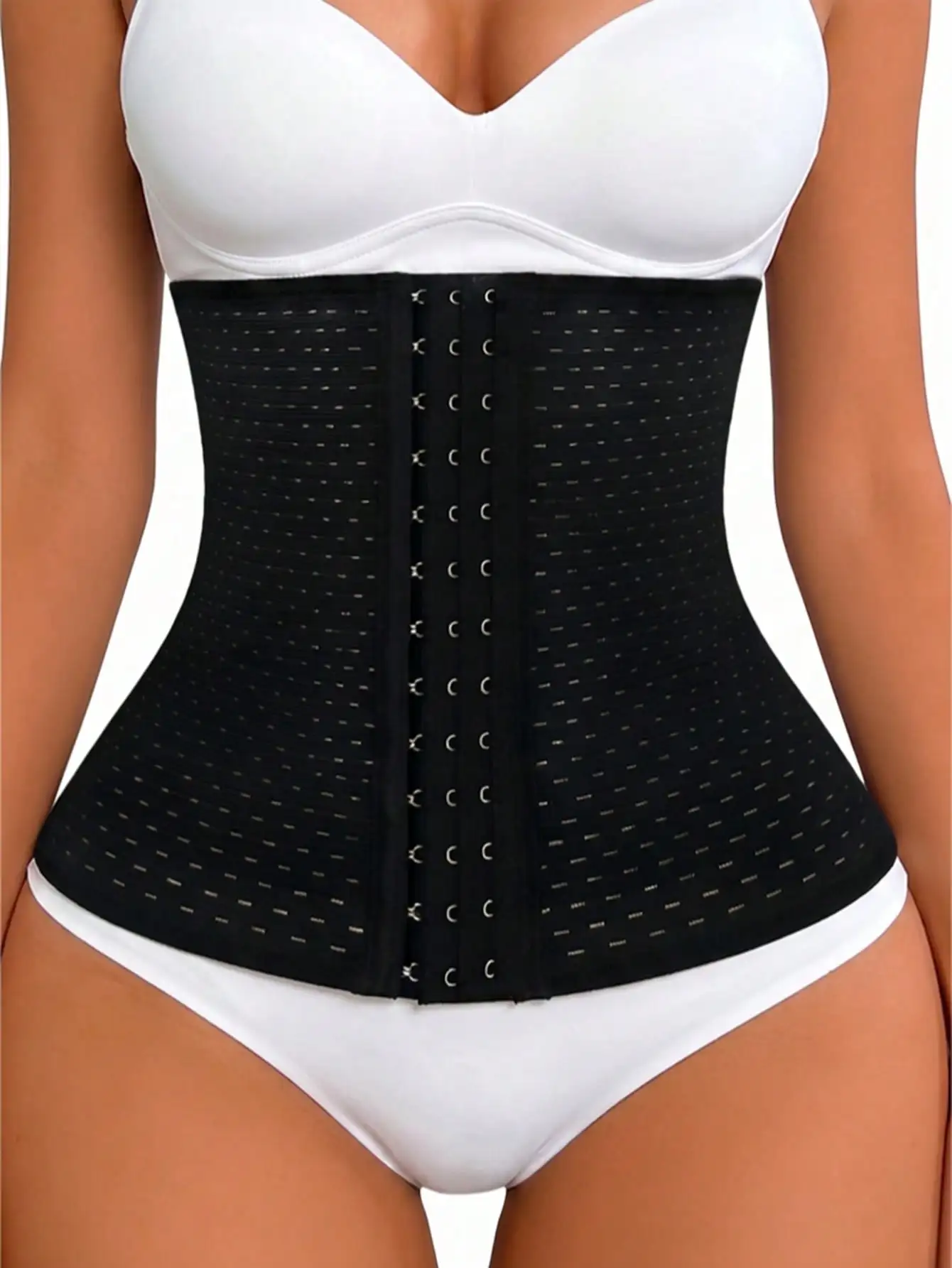 

Women's Waist Shaping Corset Belt, Breathable Waist Cincher With 3 Rows Of Hook Closure