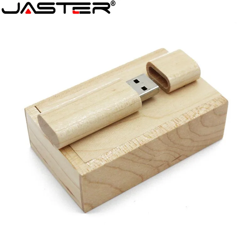 JASTER USB Flash Drive 2.0 Wooden / bamboo Pen Driver 4GB 8GB 16GB 32GB 64GB 128GB Pendrive Memory Gifts(No customized logo)