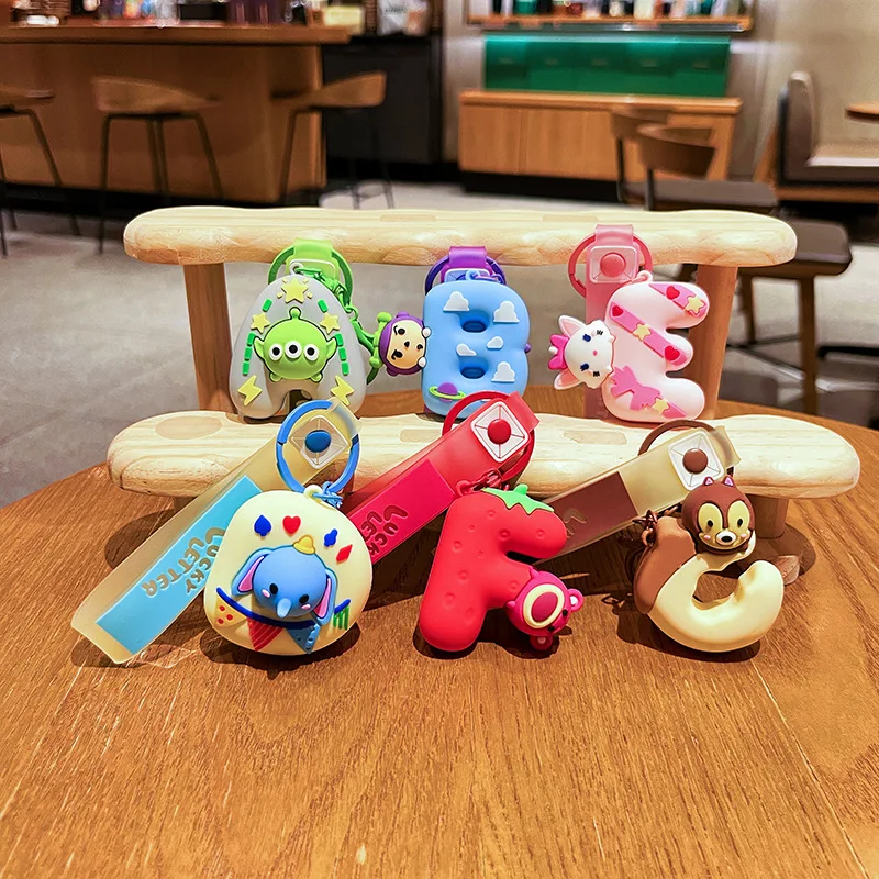 

New Cartoon Plush Keychain Cute Strawberry Bear Plush Toy Three Eyes Bag Charm Gift Wholesale Bulk Customizable Personalized