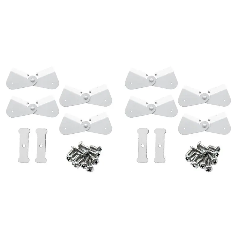 ABKJ-8 Pack Gutter Downspout Extensions Gutter Hinges Downspout Extension For Rectangle Or Square Downspout