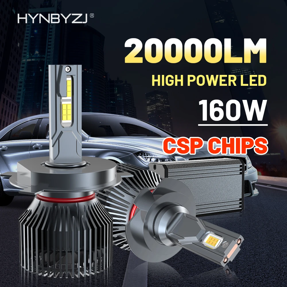 

HYNBYZJ160W 20000LM Canbus LED Headlight H4 H7 LED Bulb H1 H8 H9 H11 9005 HB3 9006 HB4 9004 9007 9008 LED Auto fog Light 12V