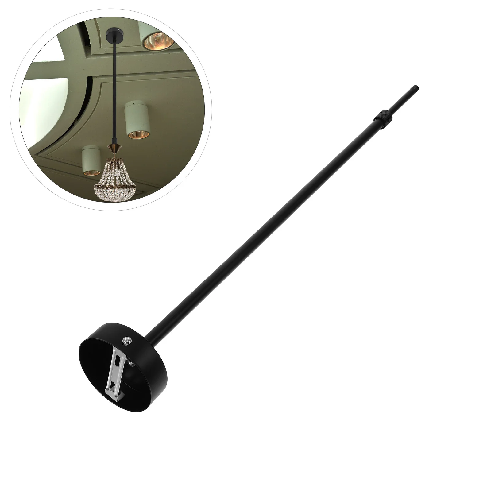 

1Set Telescopic Pendant Lamp Rod Adjustable Ceiling Spotlight Extender Track Light Fixture for Kitchen Office Commercial Use