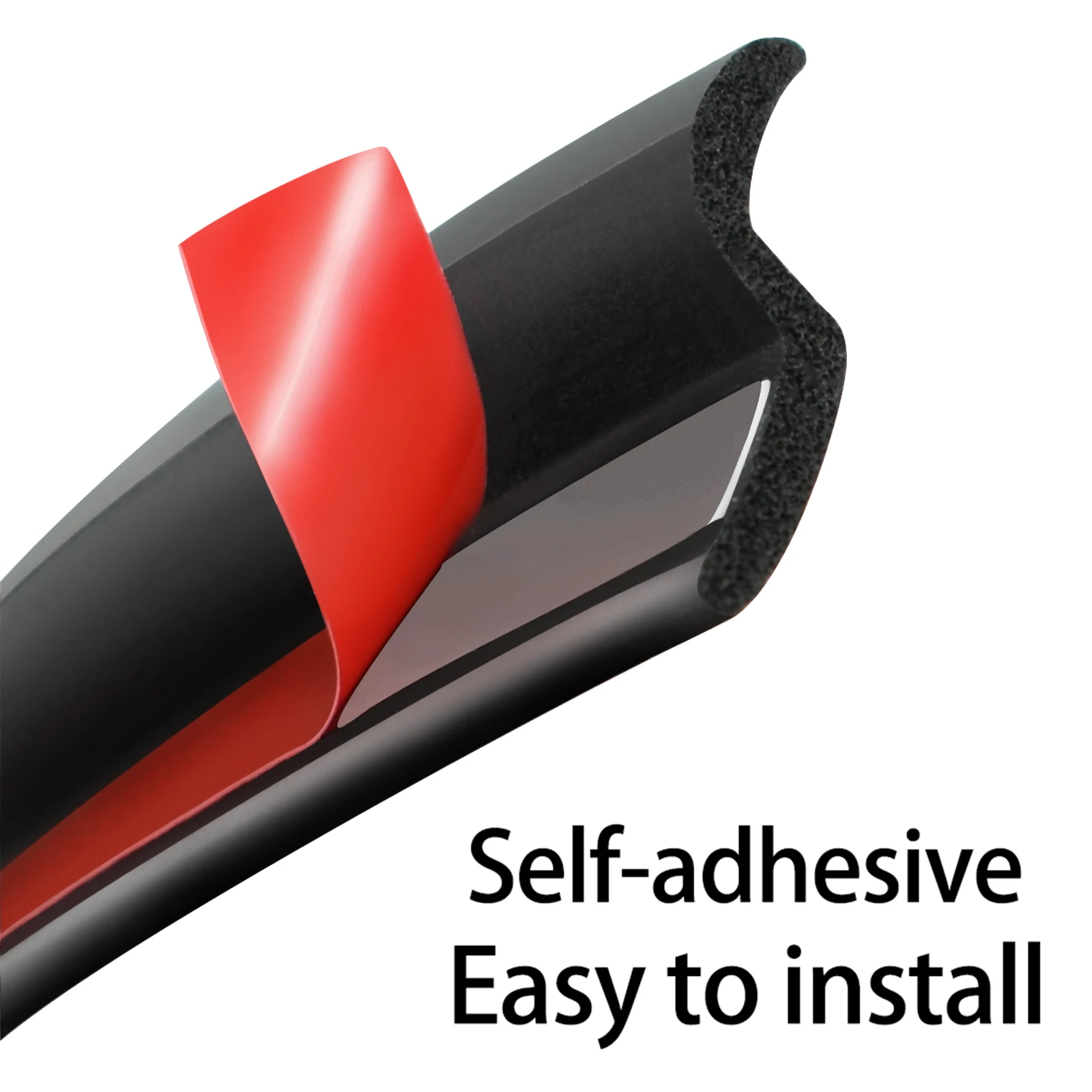 Car Hood Sealing Strip Universal Auto Rubber Seal Strip for Engine Covers Seals Trim Sealant Waterproof Anti Noise Accessories