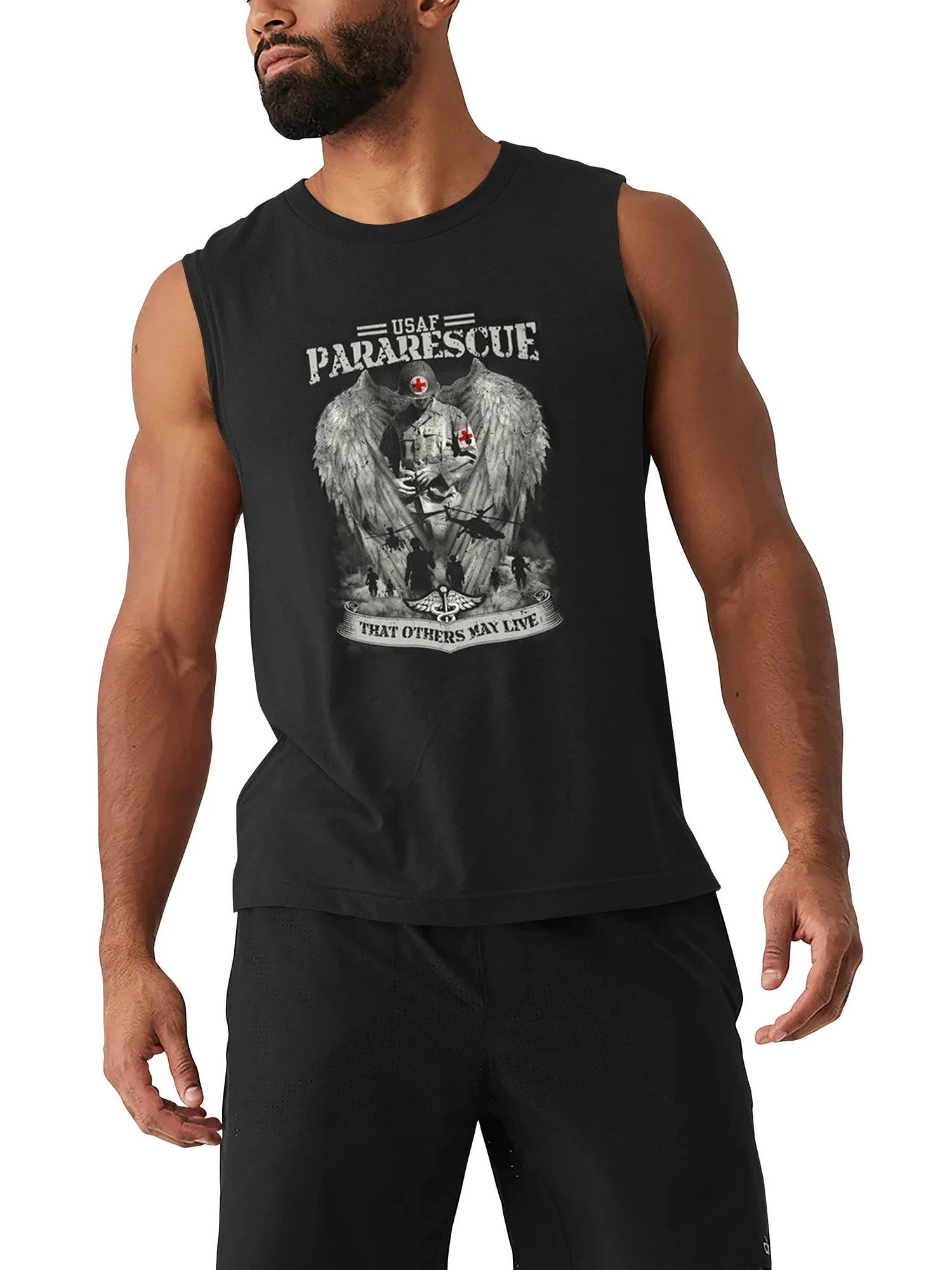 That Others May Live. USAF Pararescue Tank Top New 100% Cotton O-Neck Summer Casual Mens Vest Sleeveless T-shirt