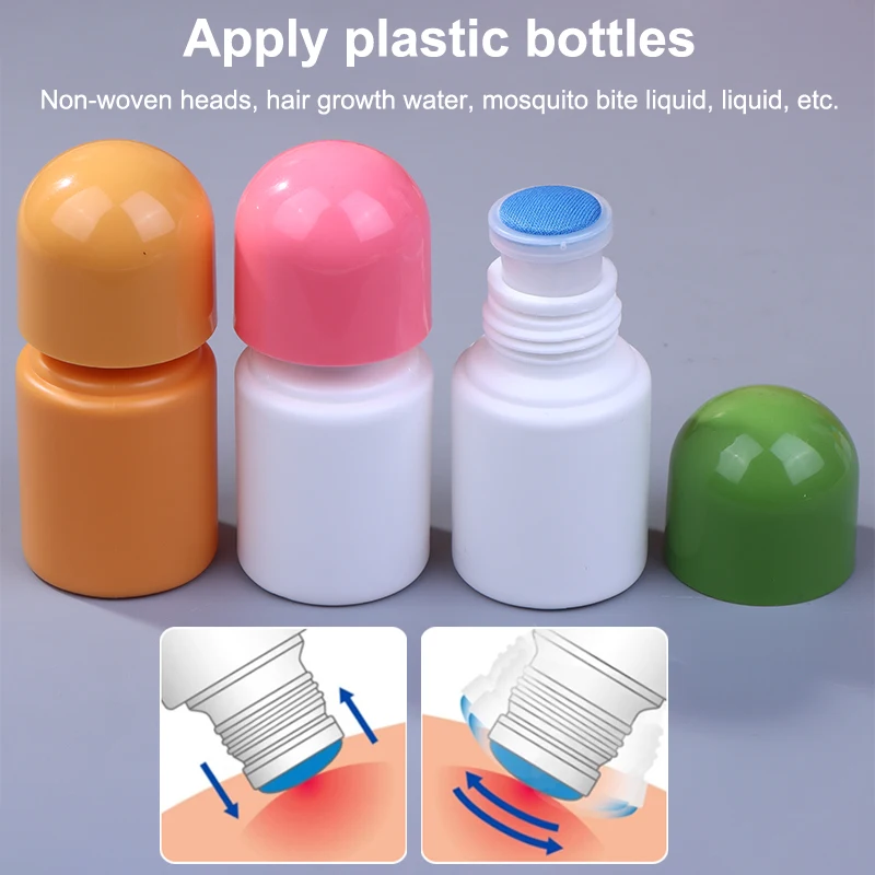 30ML Lege Smudge Fles Vloeibare Applicator Opslag Fles Spons Hoofd Pijn Geneeskunde Vloeibare Fles Daub Vullen Liniment