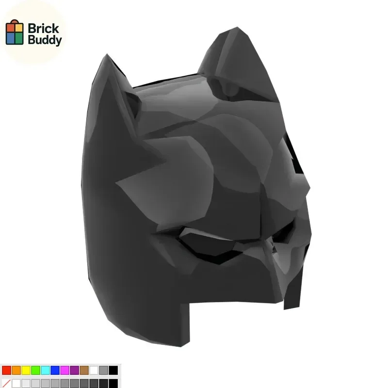 [50g]  Block MOC Model 18987 Small Particle Minifigure Batman Helmet Model Parts