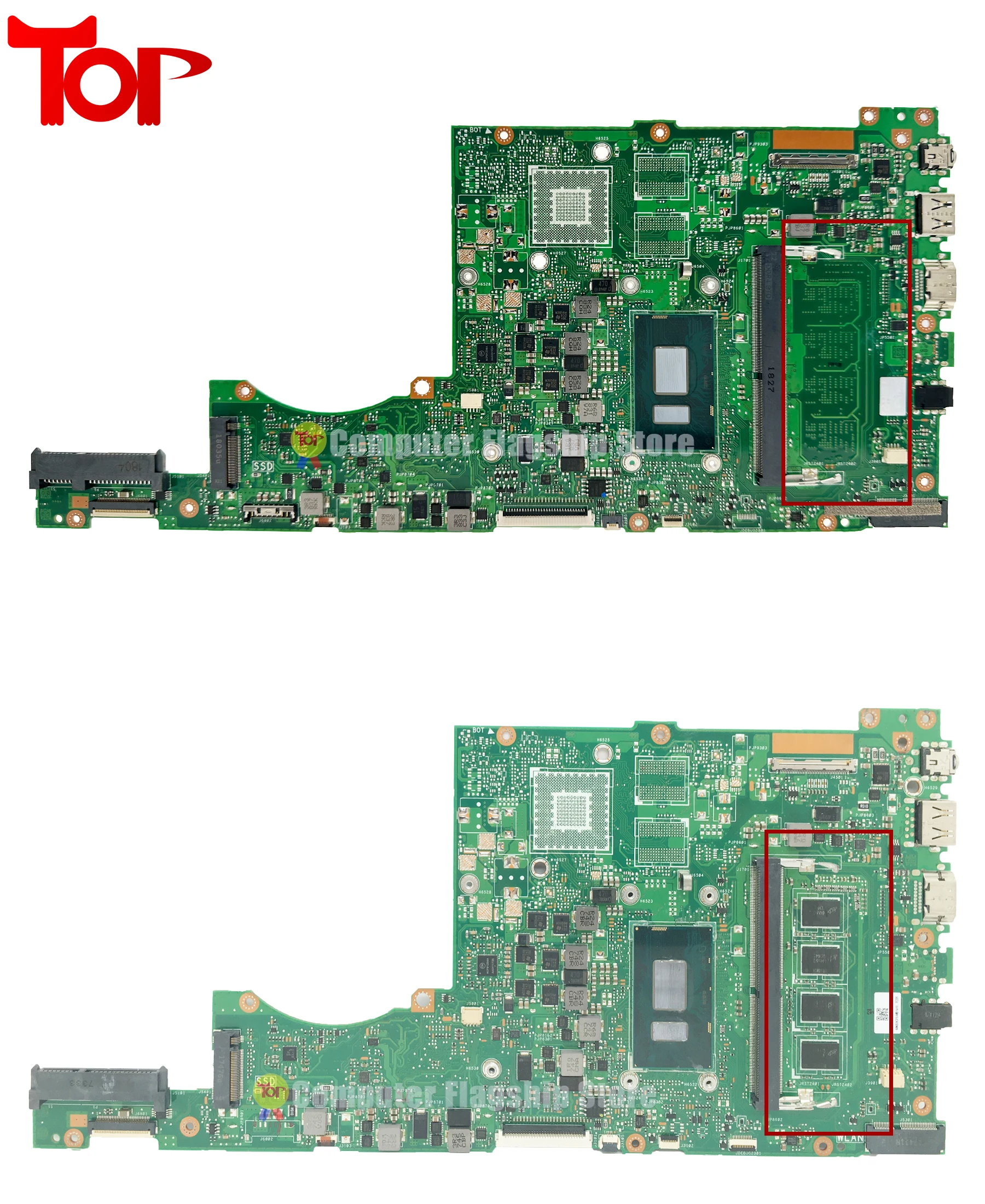 Imagem -02 - Kefu-placa-mãe do Portátil para Asus Vivobook 14 X411u K411ua i3 i5 i7 7th 8th Gen 4gb 8gb Ram Uma Mainboard Teste de 100