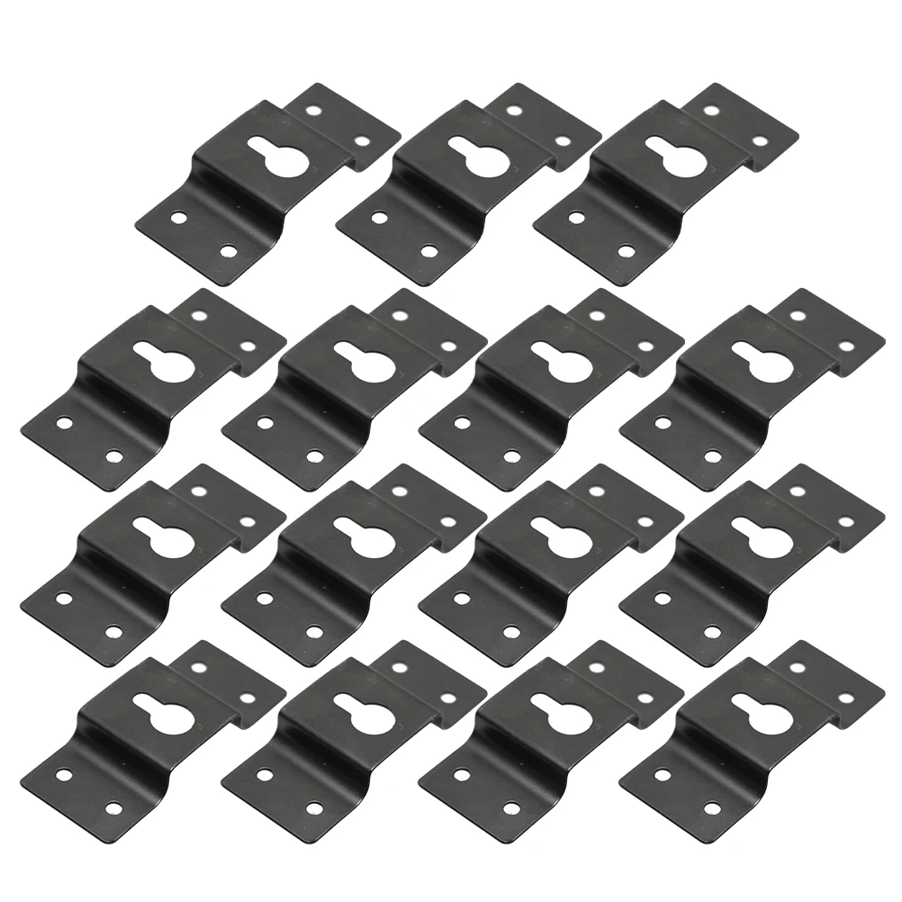 

30 pcs Speaker Hooks Wall Mount Iron Audio Speaker Hook Plates Audio Bracket Hanger Connector Strong Load Easy Install