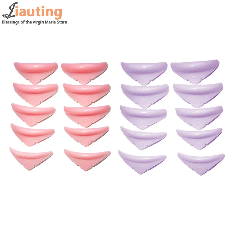 5 Größen 3d Wimpern Dauerwelle Locken wickler Lift Pads Wimpern Dauerwelle Pads Stangen für Wimpern heben Silikon für Wimpern Make-up Beauty Tool