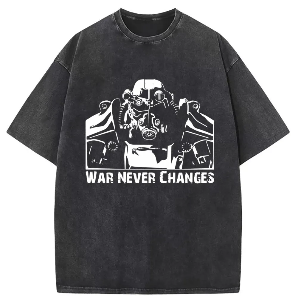 

War Never Changes Washed Tshirt For Men 2023 New Lsiting Sweatshirts Fitness On Sale Sportswears Long Sleeve Vintage Tee Shirt