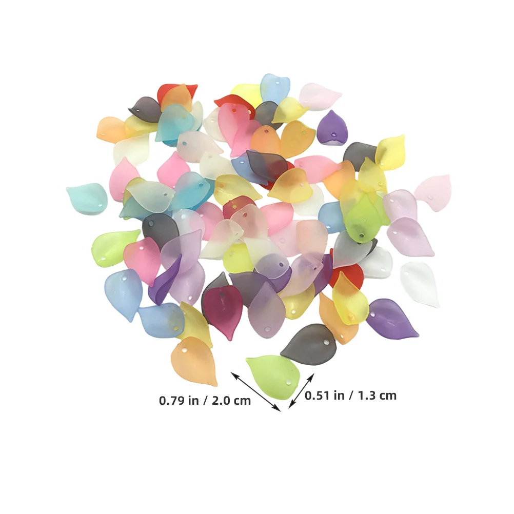 1Pack Easy Pairing Acrylic Flower Charms Beads for Hair Clips Headbands DIY Craft Jewelry Making Kits Floral Accessories