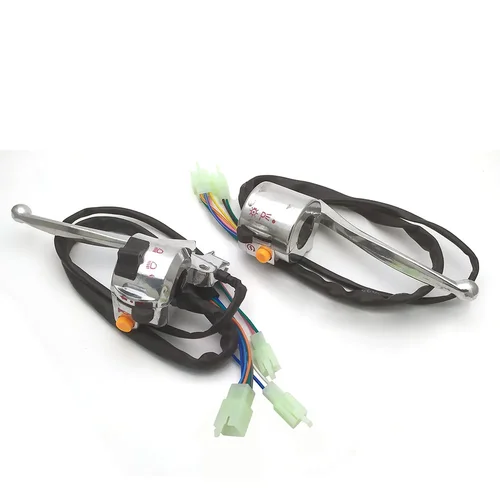 Imagen 2 del producto Interruptor de manillar derecho e izquierdo de motocicleta, 22mm, para patinete chino Retro de 50cc, JH70 JH48, freno de tambor de embrague