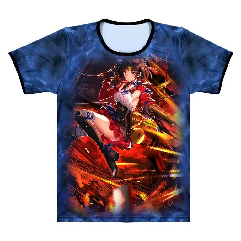 New 3Debay Anime Surrounding Iron City Cabareti Unnamed ML44 Short Sleeve T-Shirt Polyester Fiber Custom/DIY Print Skin-frien...