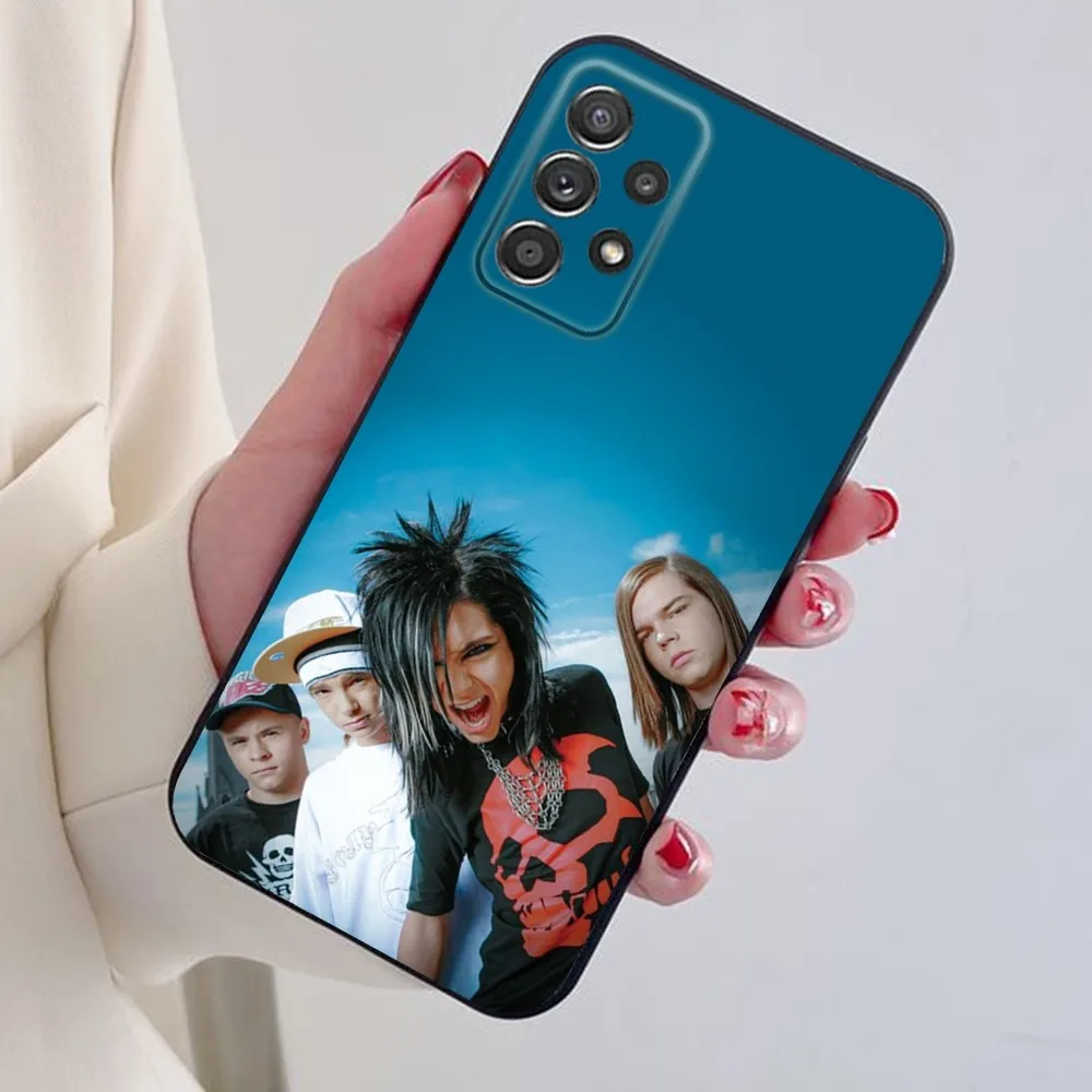 Hot Band Tokio Hotel Phone Case For Samsung S24,S21,S22,S23,S30,Ultra,S20,Plus,Note,10,9,5G Black soft silicone case