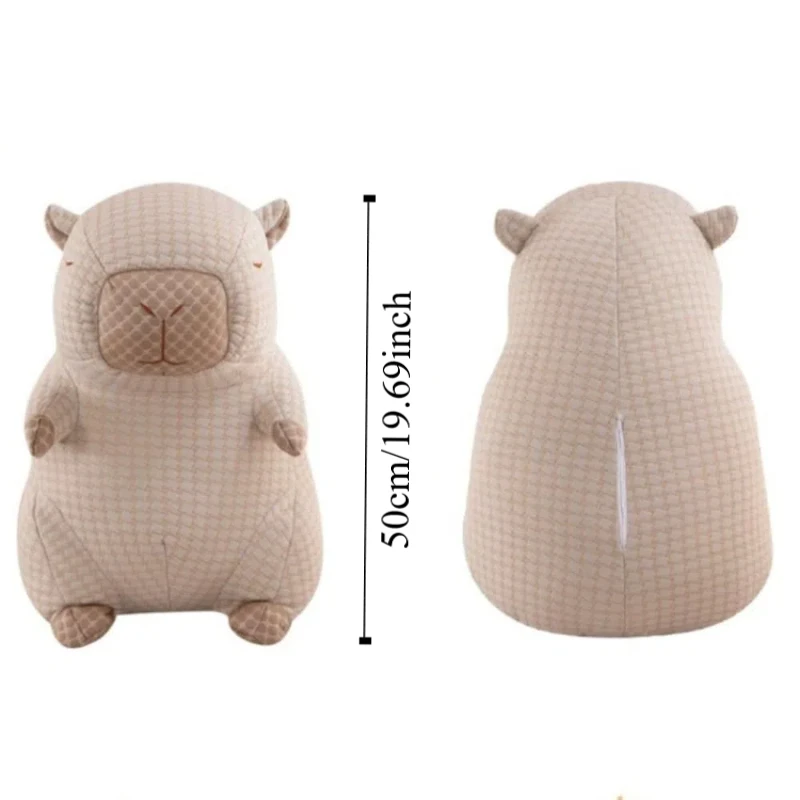 홈 장식 멋진 표면 Capybara 플러시 장난감 얼음 실크 상쾌한 Capybara 플러시 베개 사랑스러운 여름 멋진 콩 Capybara 인형 어린이