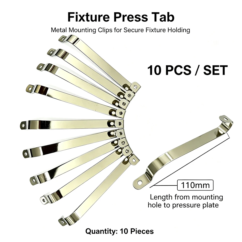 110mm Wave Solder Fixture Spring Tab Stainless Steel PCB Press Strip SMT Tin Furnace Carrier Accessory