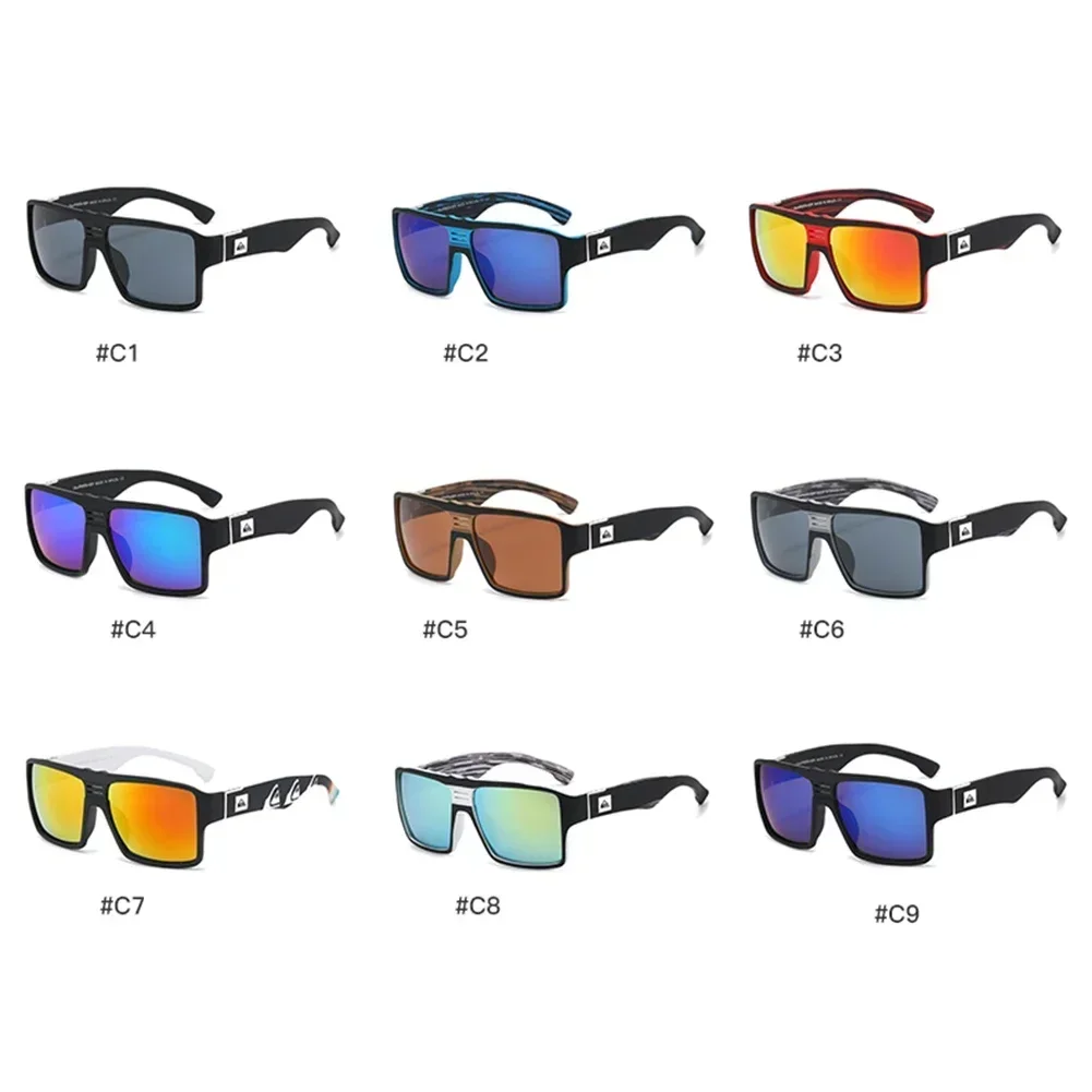 Fashion Trend Sunglasse Men Women Outdoor Large Square Frame Goggle Surfing Beach Sun Glasses Colorful UV400сонцезахисні окуряри