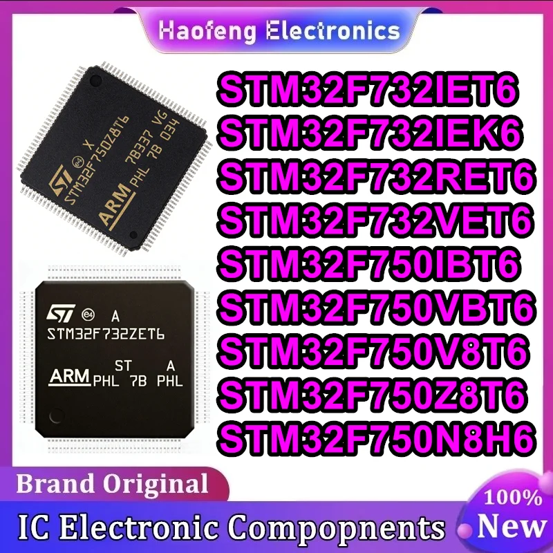 

STM32F732IET6 STM32F732IEK6 STM32F732RET6 STM32F732VET6 STM32F750IBT6 STM32F750VBT6 STM32F750V8T6 STM32F750Z8T6 STM32F750N8H6