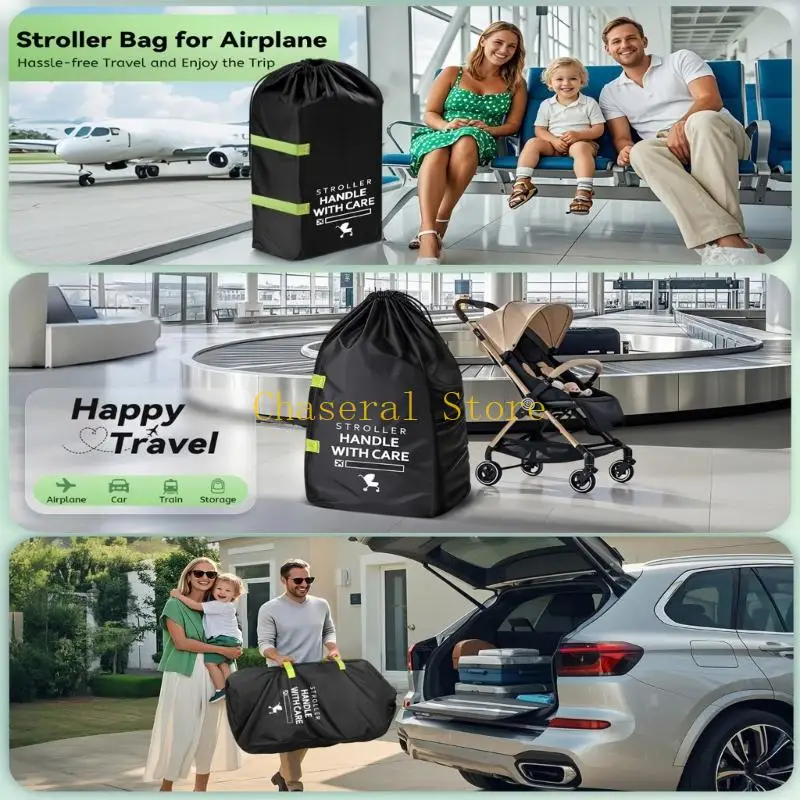 E7CE Easy Carry Storage Organiser for Strollers and Car Anti Tear Oxford Fabric Travel Large Capacity Design