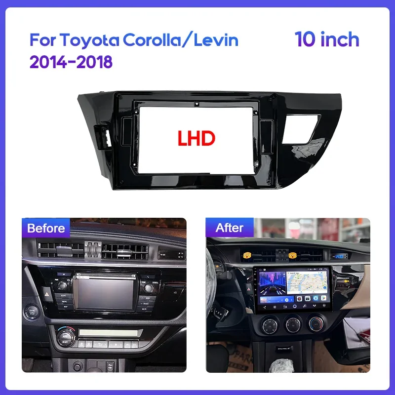 10.1INCH For TOYOTA 2014-2016 COROLLA Car Radio Android Stereo audio screen  video player navigation cable Harness frame kit