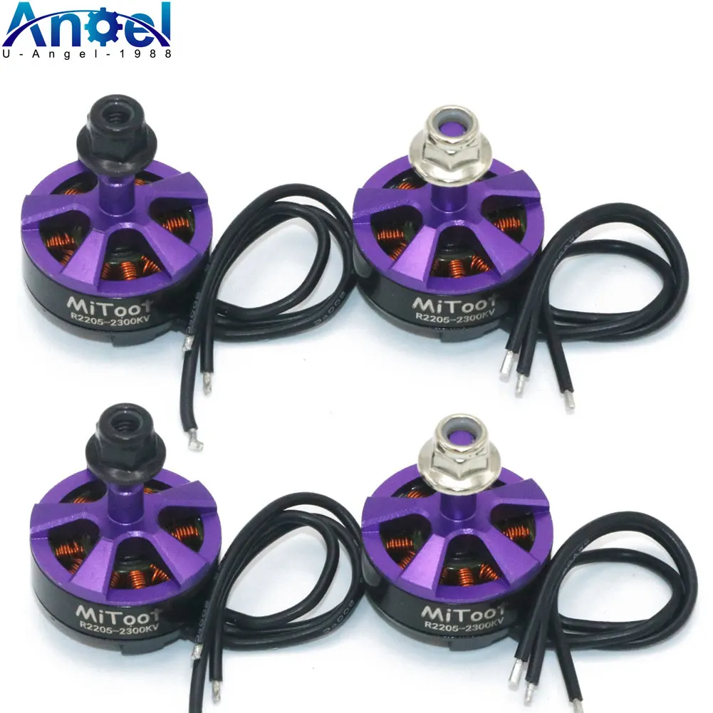 4pcs/lot  Mitoot R2205 2300KV Brushless Motor CW CCW for FPV Racing Quadcopter Drone Multicopter