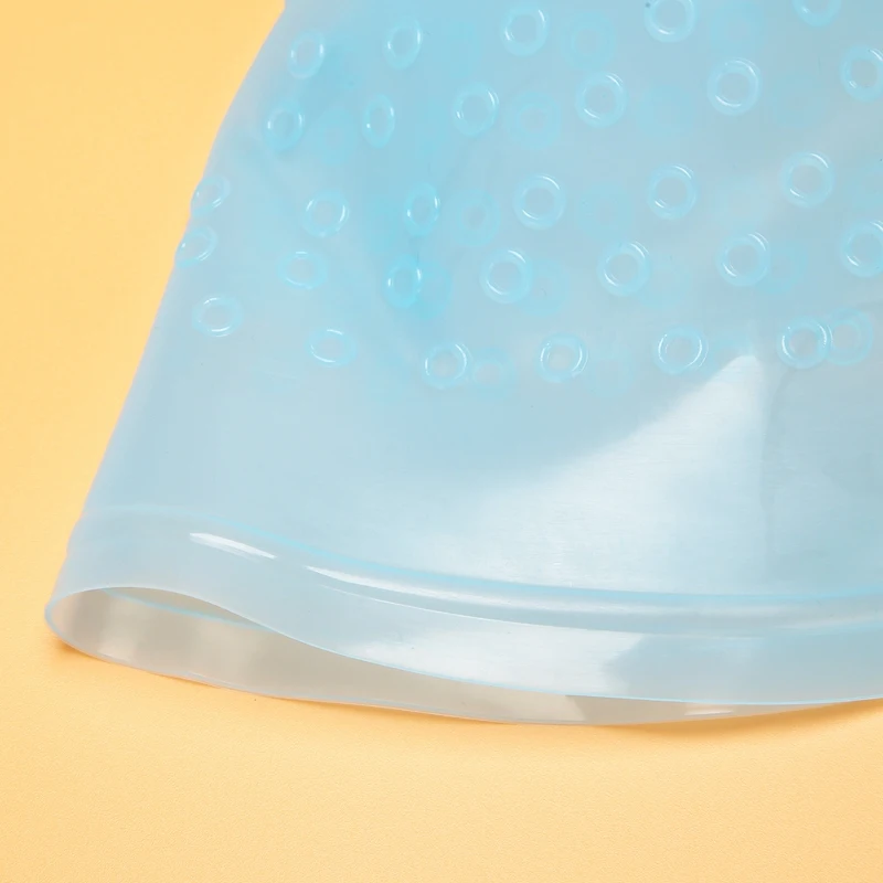 غطاء صقيع لتلوين الشعر قابل لإعادة الاستخدام مع خطاف معدني باللون الأزرق