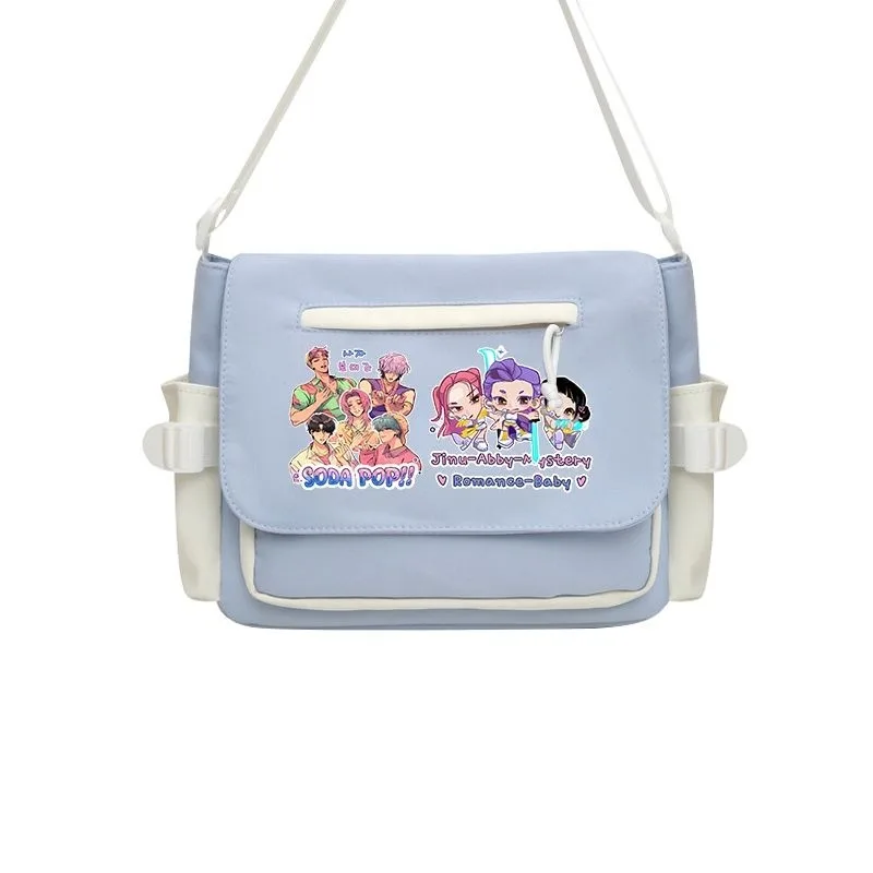 KPop Demon Hunters Anime Cartoon Rumi Mira Zoey schoudertas, modieuze eenvoudige casual draagbare crossbody tas voor mannen en vrouwen