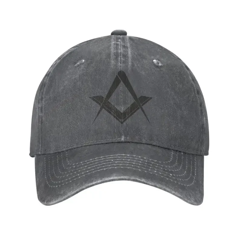 

Y2K Personalized Cotton Freemason Symbol Baseball Cap Men Women Breathable Masonic Mason Freemasonry Dad Hat Sports