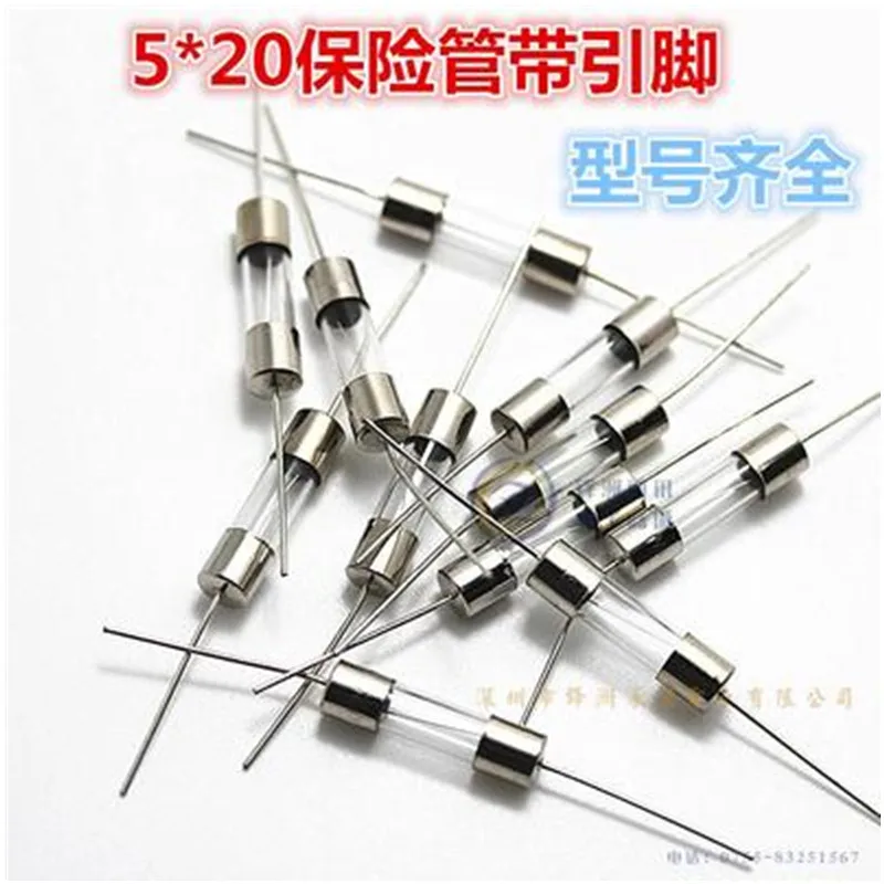 50PCS Large 5*20MM Pin/lead fuse 5A Slow break T5AL/250V T5000mA