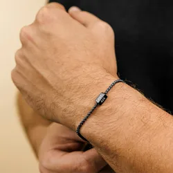 Custom 1-4 Names Bracelets for Men Boys,Waterproof Stainless Steel Adjustable Chain Wristband,Father's Day Gifts