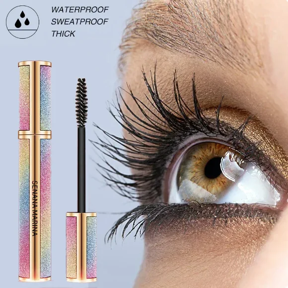 Black Mascara Eyelashes Mascara 4D Silky Eyelashes Lengthening Eyelashes Makeup Waterproof Mascara Volume Eye Cosmetics