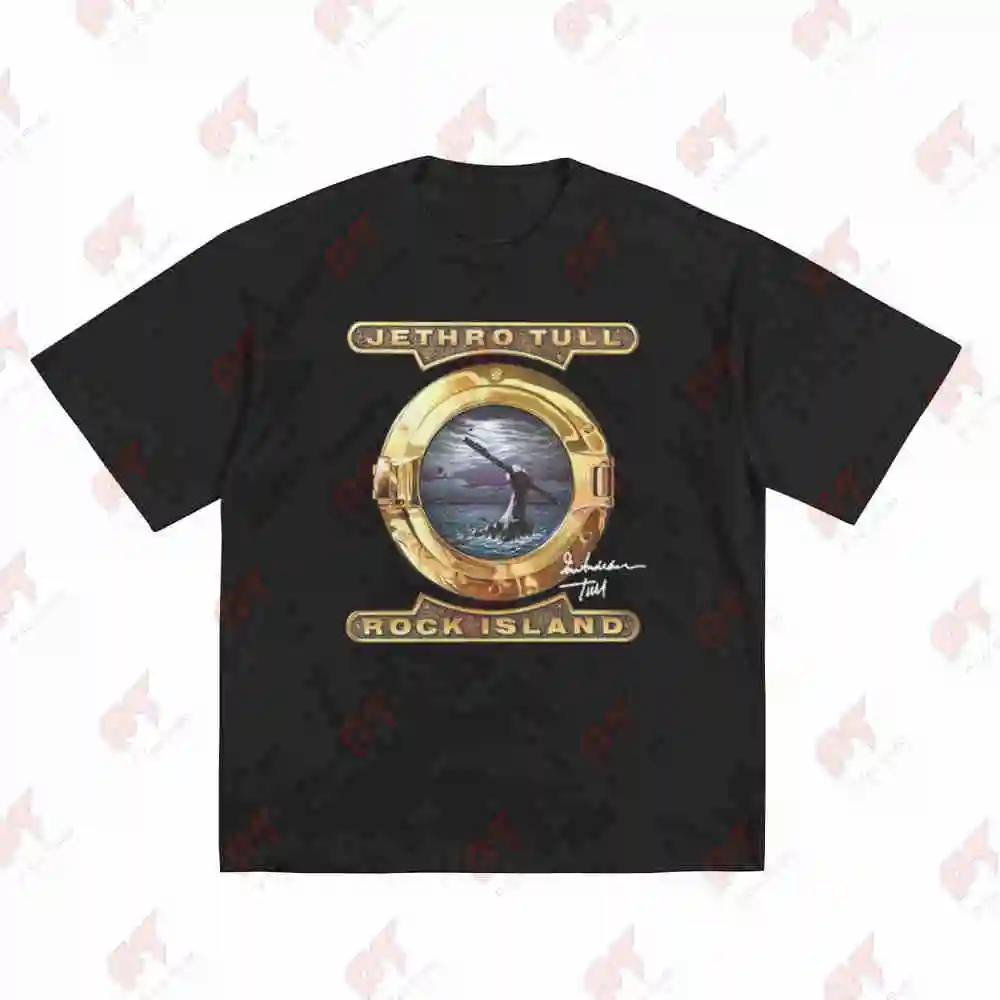 Jethro Tull Rock Island Short Sleeve Tee 100% Cotton T-Shirt