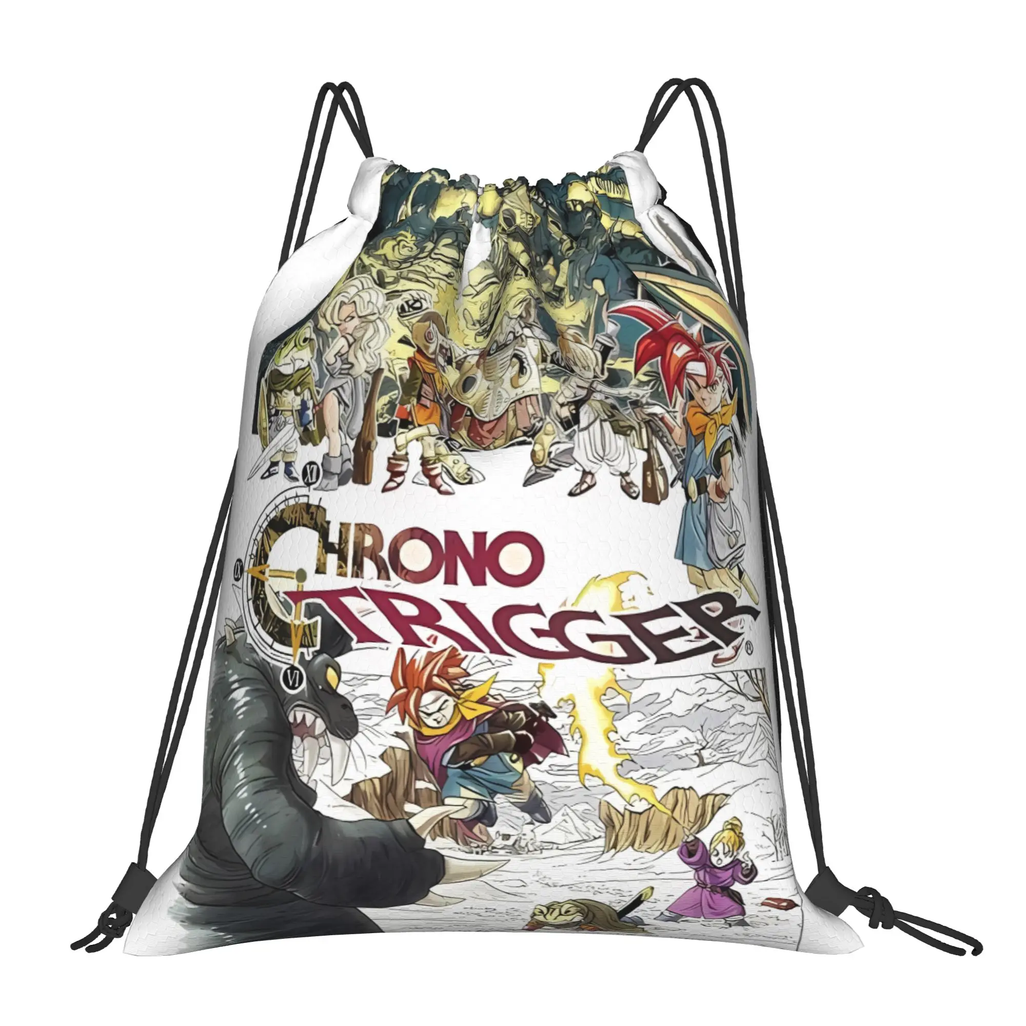 C-Chrono Trigger Montage Portable Sports Drawstring Bags Riding gym Backpack gift Storage Backpacks
