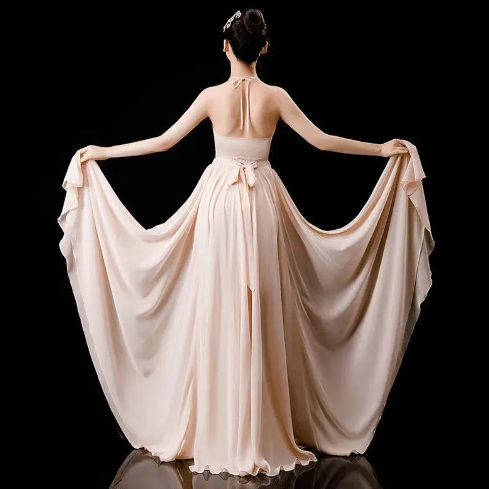 

Classical Dance Practice Skirts for Women Large Swing Fashionable Art Practice Flamenco Long Skirt Dance Costumes Adult
