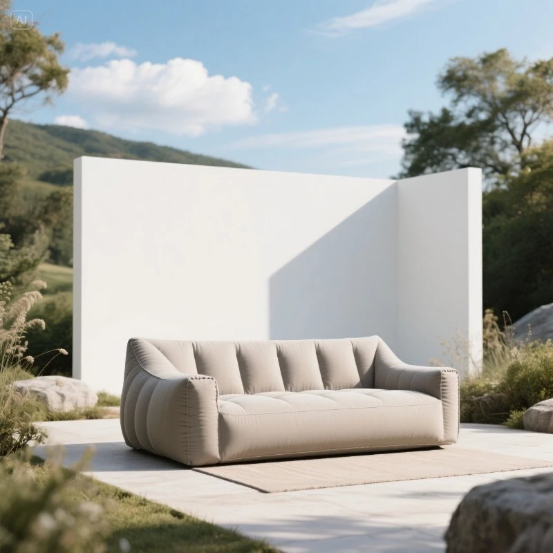 Automatic inflatable sofa outdoor air mattress bed lazy air portable home recliner camping air mattress