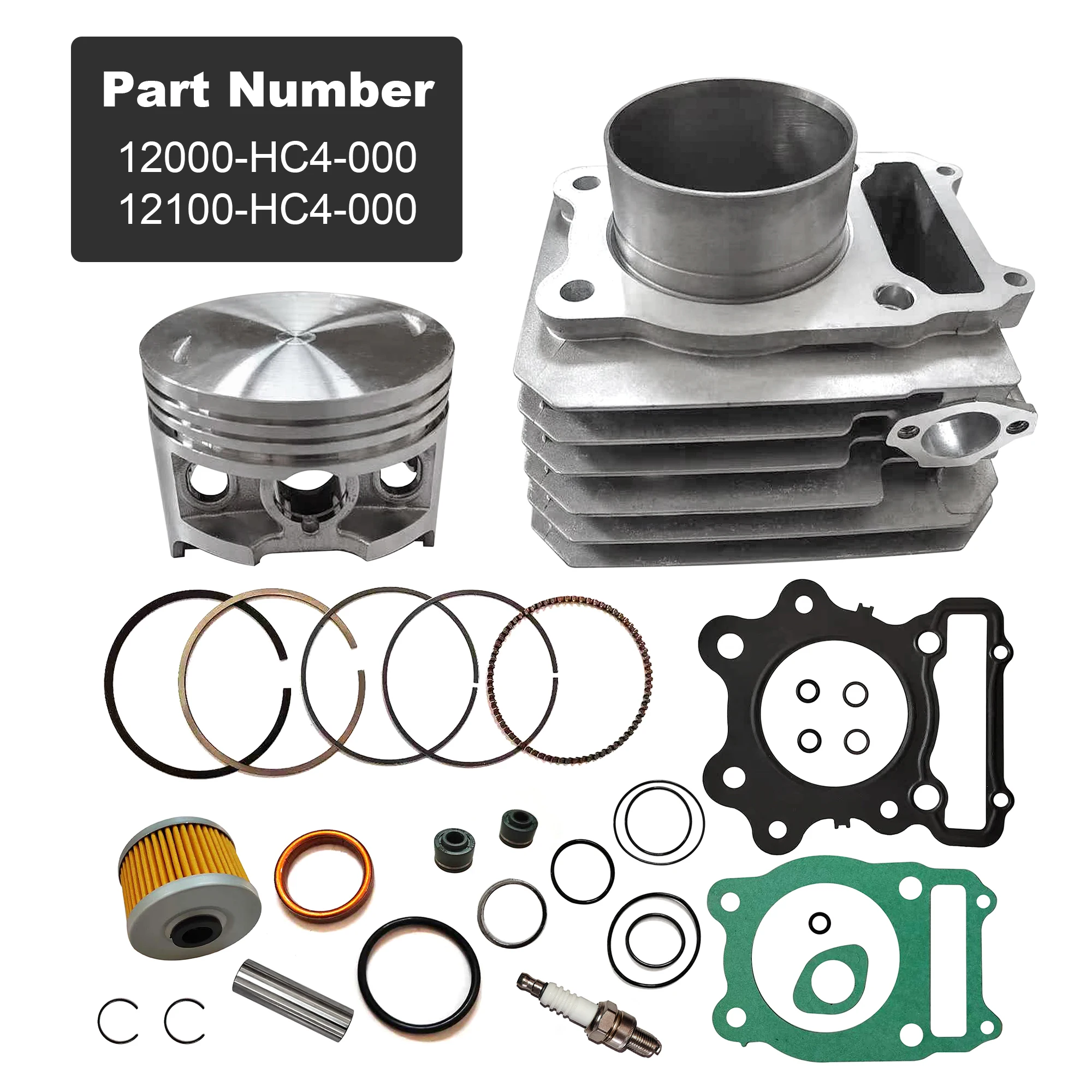 1 Set Cylinder Kit For 1988-2000 Honda Fourtrax FW 4x4 2x4 TRX300