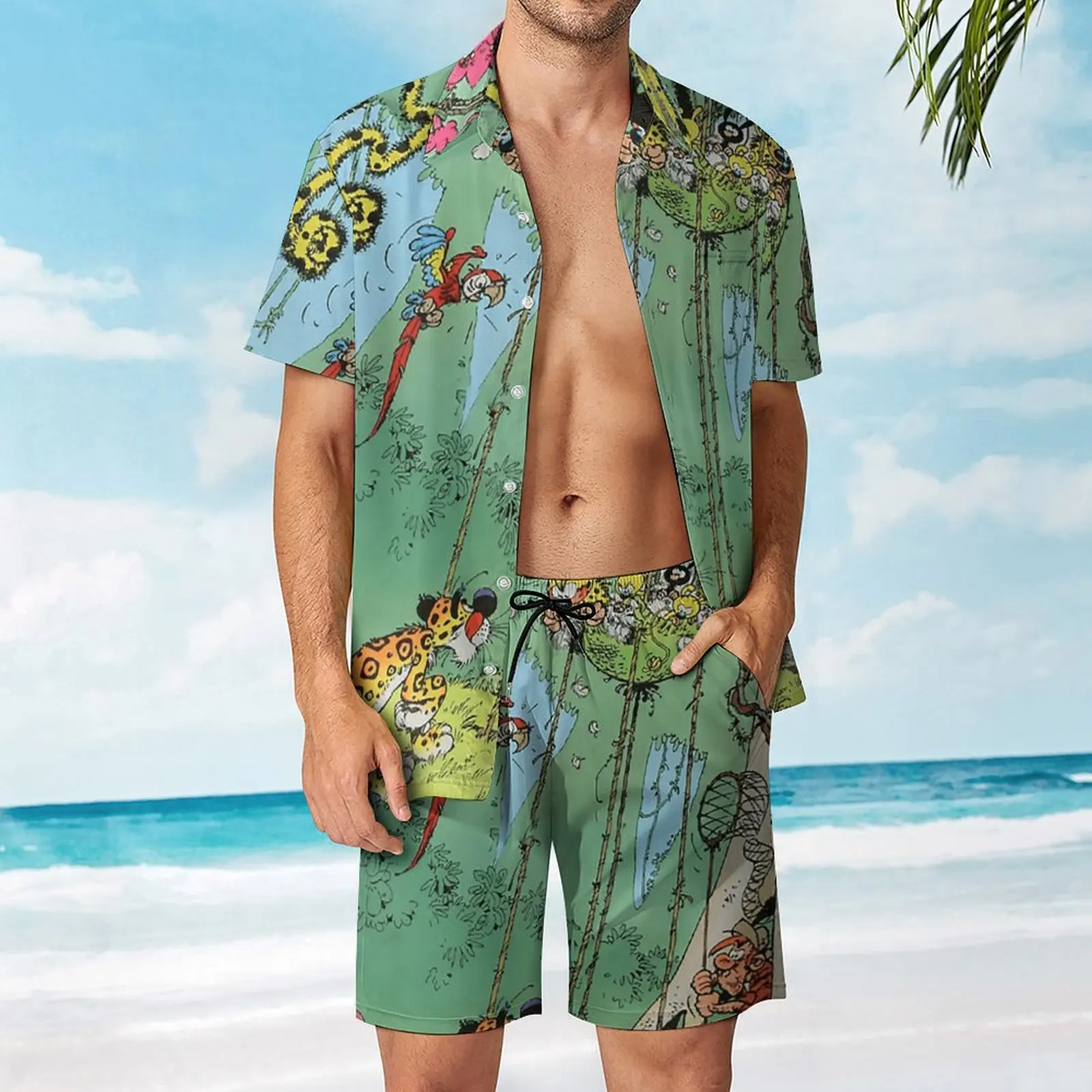 Attack The For Sale Men's Beach Suit Unique 2 Pieces Pantdress Vintage  Swimming Eur Size