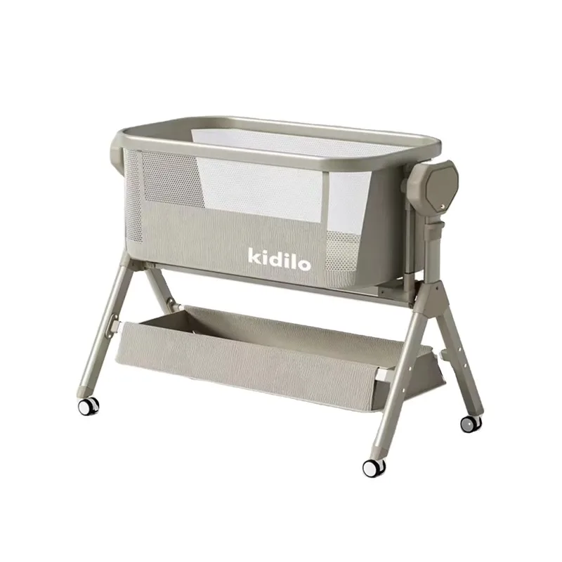 2026 Kidilo Baby Bassinet Bedside Sleeper Upgraded Stability Bedside Crib Cot Easy Folding Portable Bassinet For Newborns BJJ-70