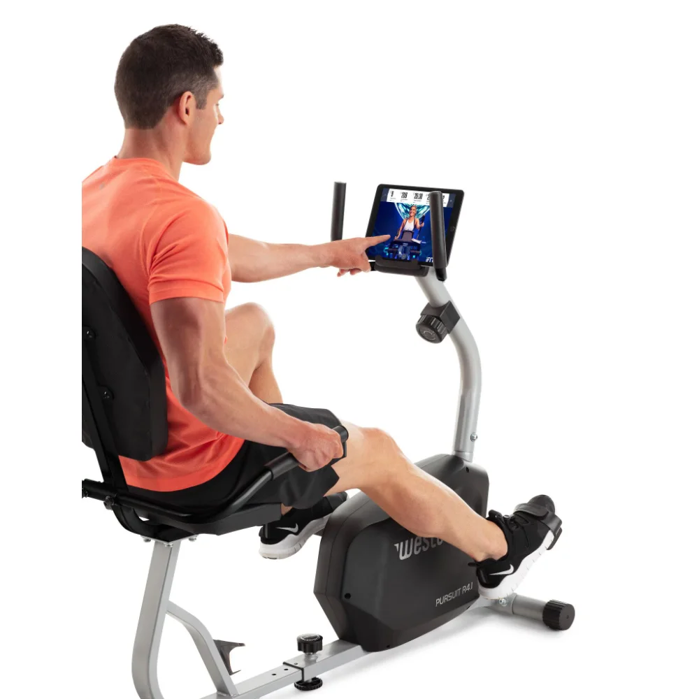 2023 New Weslo Pursuit R 4.1 Recumbent Exercise Bike with Inertia-Enhanced Flywheel